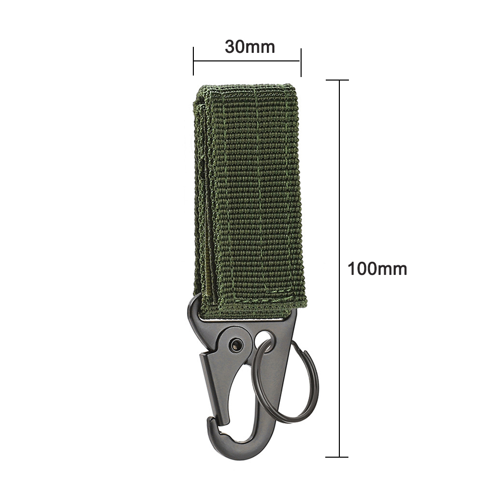 Gants de plein air crochet corde d'escalade boucle de rangement, Camping alpinisme boucles de suspension, outils multifonctionnels portables 2 pièces: GOLD