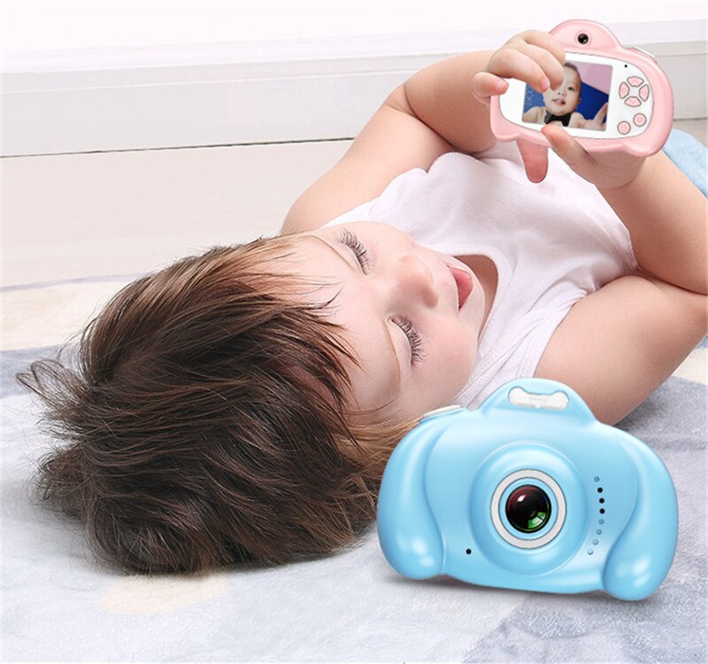 Minicamera kinderspeelgoed  hd 1600w pixels digitale camera projectie video dubbele camera's grappige babyjongens meisjes kinderen