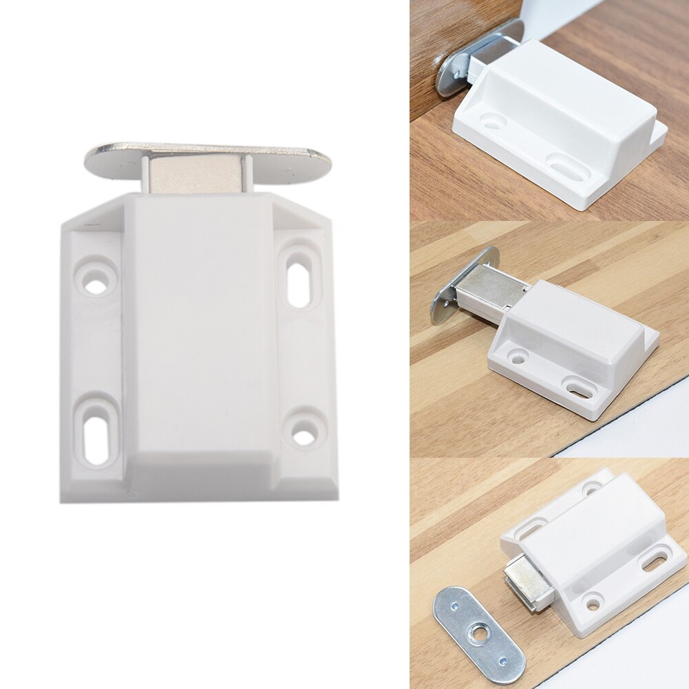Strong And Durable Door Lock Invisible Push Open Magnetic Door Drawer Cabinet Door Lock Latch Lock Cabinet Spring Contraction: Default Title