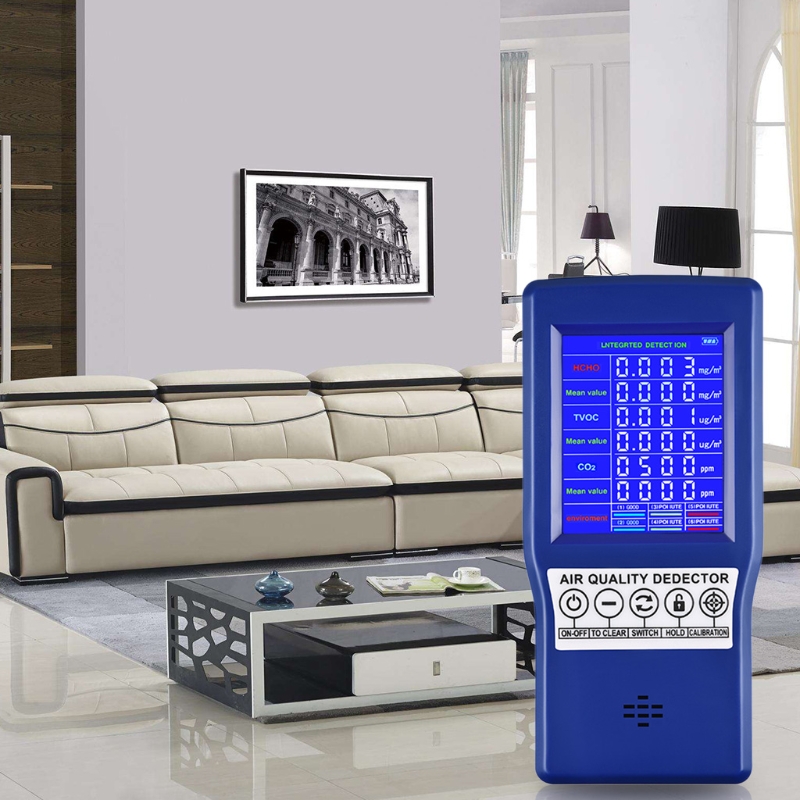 Uitstekende Lucht Monitor Detector Voor Tvoc Formaldehyde Detector Real Time Data Opname