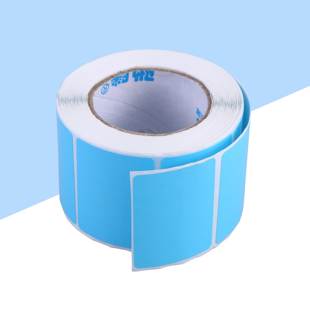Blank Thermal Transfer Labels Printer Paper Adhesive Stickers (Blue)