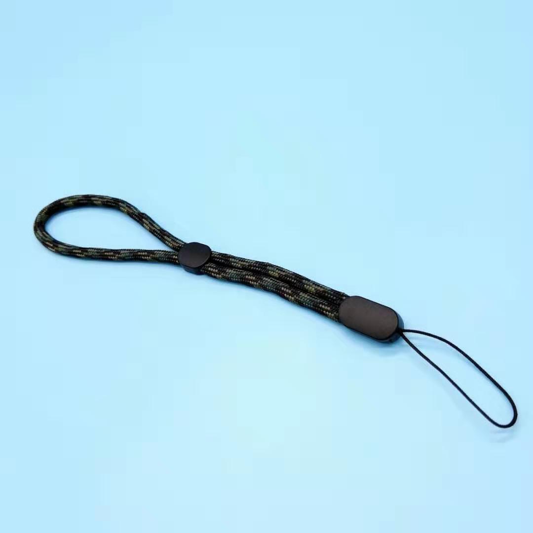 Luxury wrist lanyard bluetooth speaker lanyard flashlight fan selfie stick U disk mobile phone lanyard anti-lost lanyard: Green