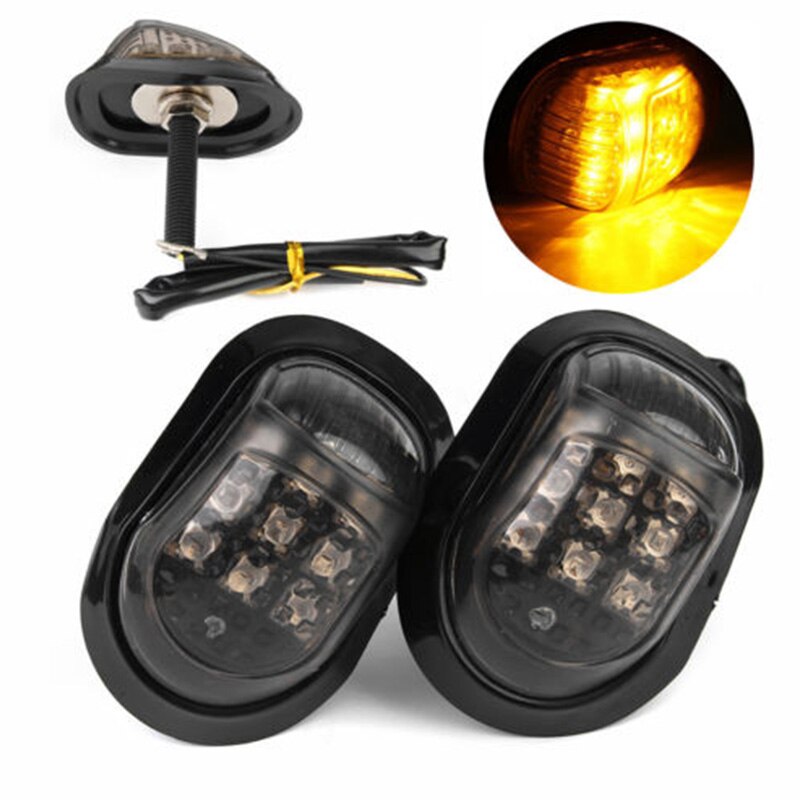 9 led motorverlichting 2 stuks set 1 paar super heldere knipperlichten inbouw