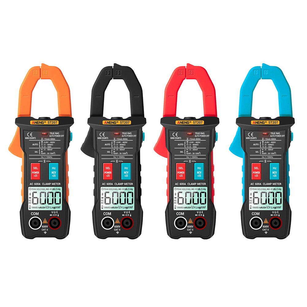 APP Digital Clamp Meter Multimeter Auto Ranging Data Hold Strong Toughness Electric Portable Bluetooth Amp Meter