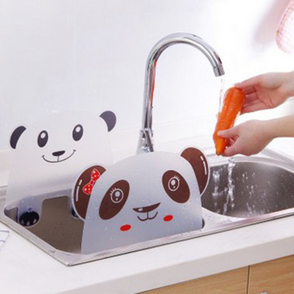 panda Forma di Acqua Piscina per bambini Impermeabile Deflettore gadget Ventose Cremagliera Accessori per la Cucina Mensola in Plastica