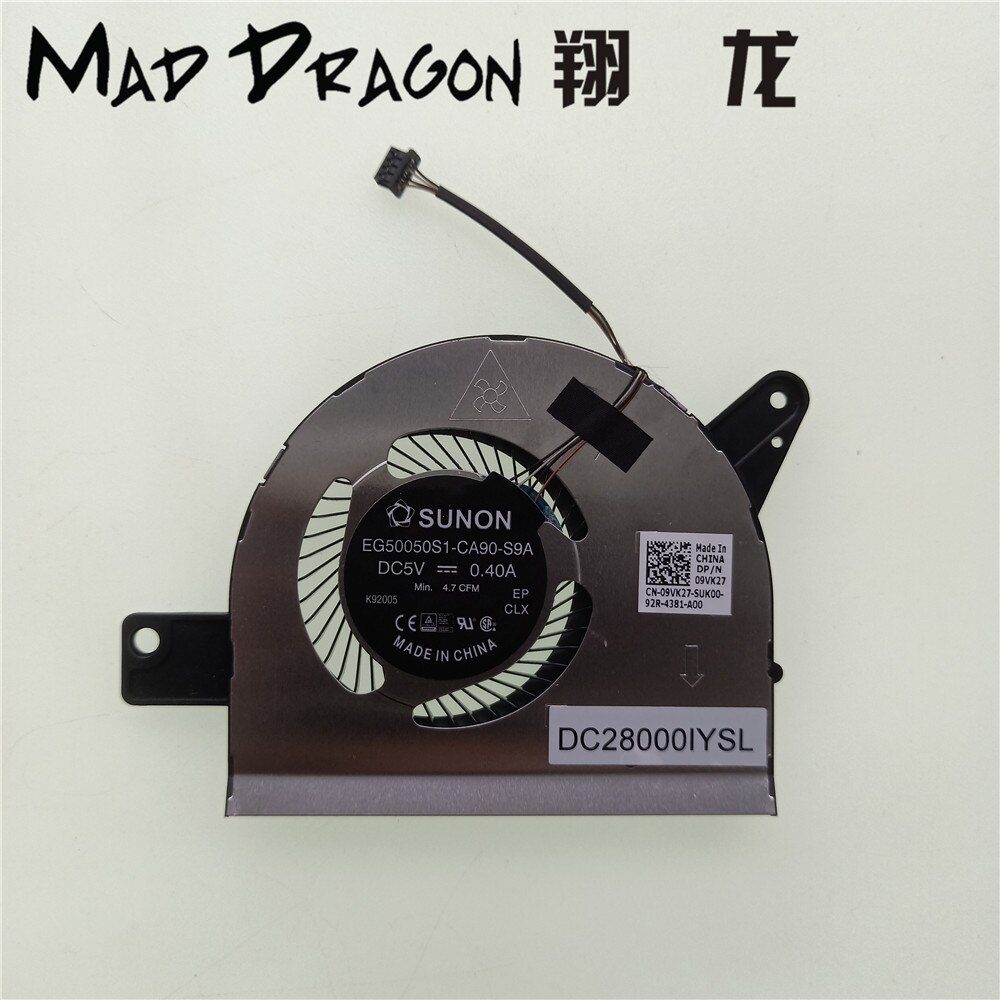 Nuova CPU originale Ventola di Raffreddamento del Dissipatore di Calore per dell latitudine 5580 5590 E5580 di Precisione 3520 3530 Del computer Portatile 09VK27 9VK27 02K3PX 2K3PX