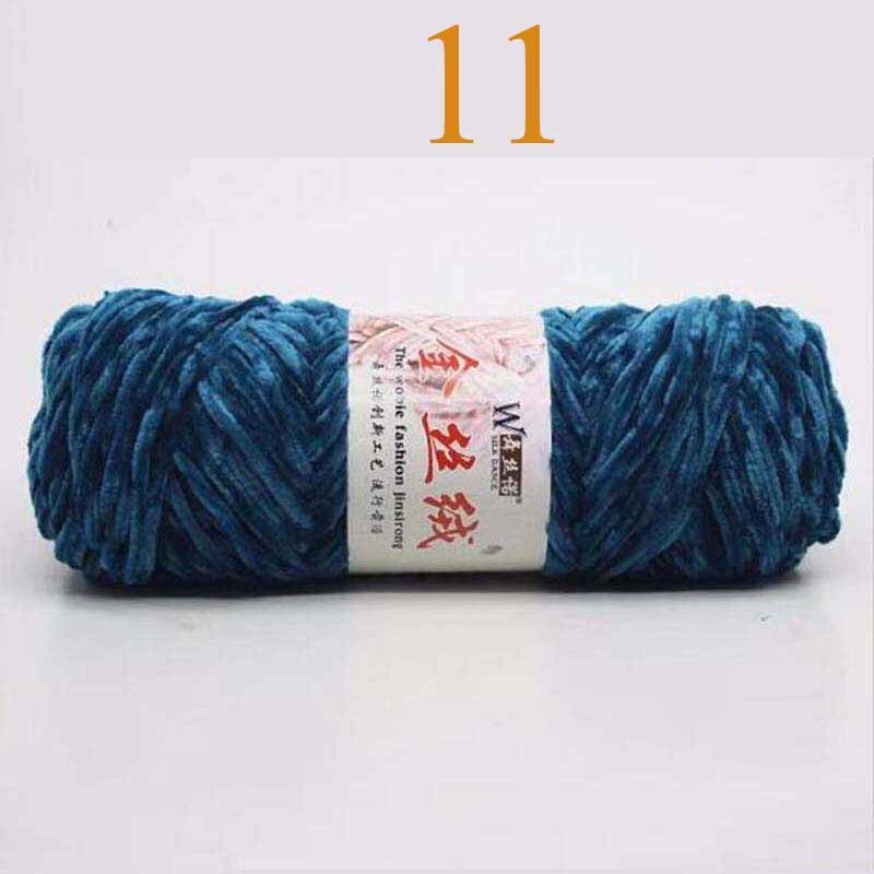 100g Chenille Neue Weiche Regenbogen Wolle Handwerk zur Seite fahren Garn BluePink klobig Häkeln BabySoft betroffen Dicken DIY Samt: Nein. 11
