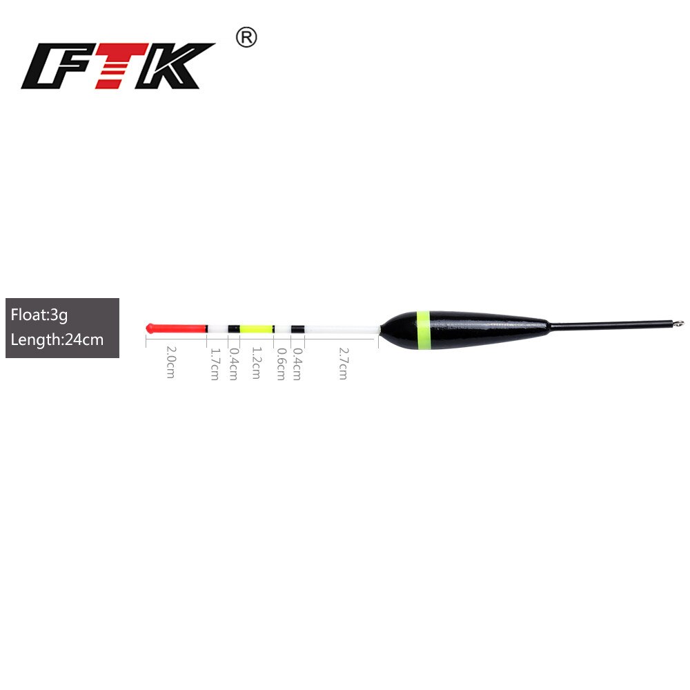 Ftk fortune paulownia 10 stuks/lot dobber visdobber 2g 3g 4g 5g 6g lengte 20-25 cm voor karpervissen