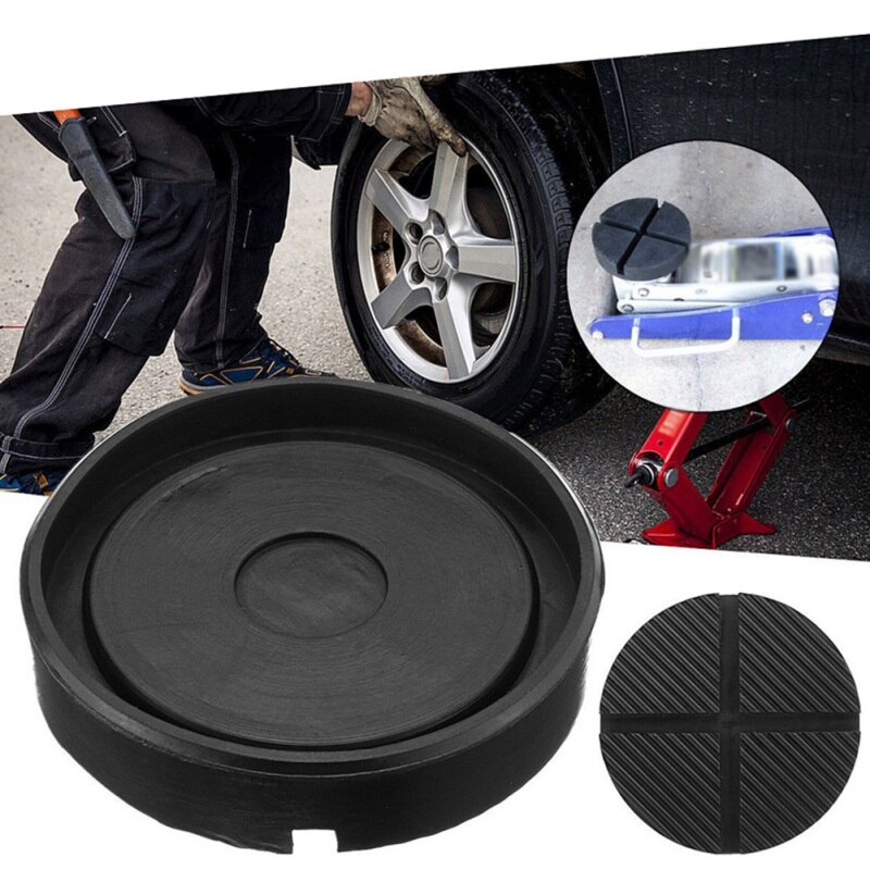 Auto Jack Gummi Pad Universal- Auto Jack Adapter Kreuz Schlitz Rahmen Schiene Schutz Auto Zubehör Jack Steht Schwarz