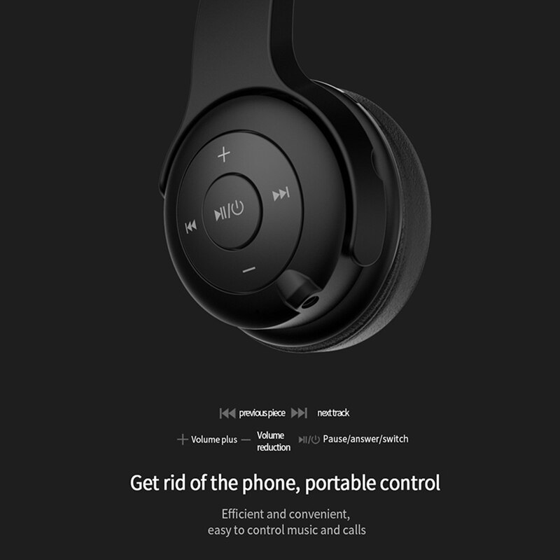 Head-Mounted Bluetooth Headset Stereo Headset 2-In-1 External Amplifier External Speaker Headphone