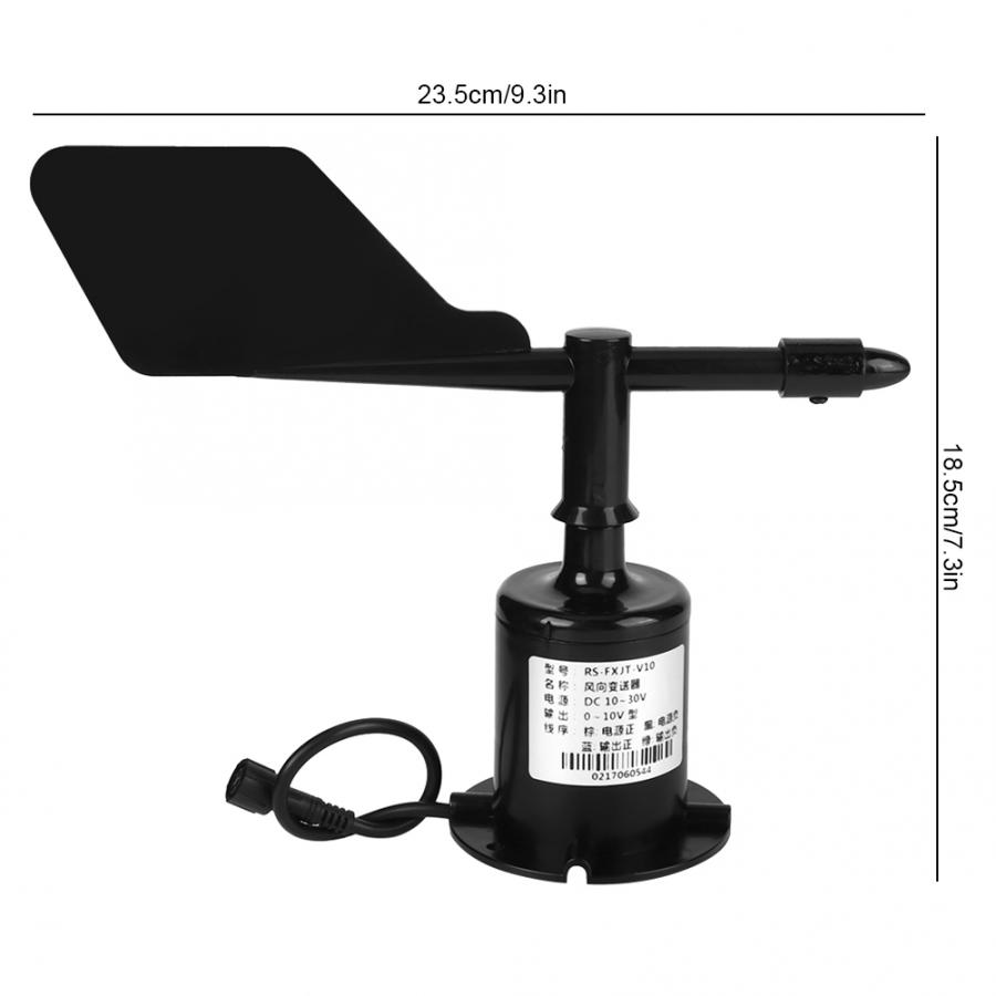Sensor de viento de jardín, 0-10V, 8 direcciones, salida de señal ambiental, Sensor de anemómetro de viento de policarbonato: Default Title