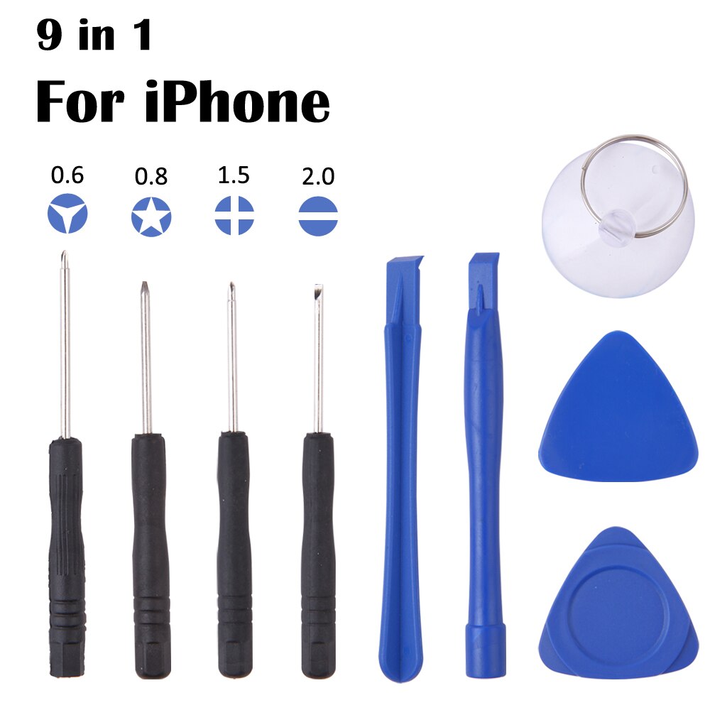 Hand Tool Set Kit Mobiele Telefoon Reparatie Tool Schroevendraaier Voor Iphone Android Opening Pry Bar Smartphone Scherm Demonteren Gereedschap: For iPhone