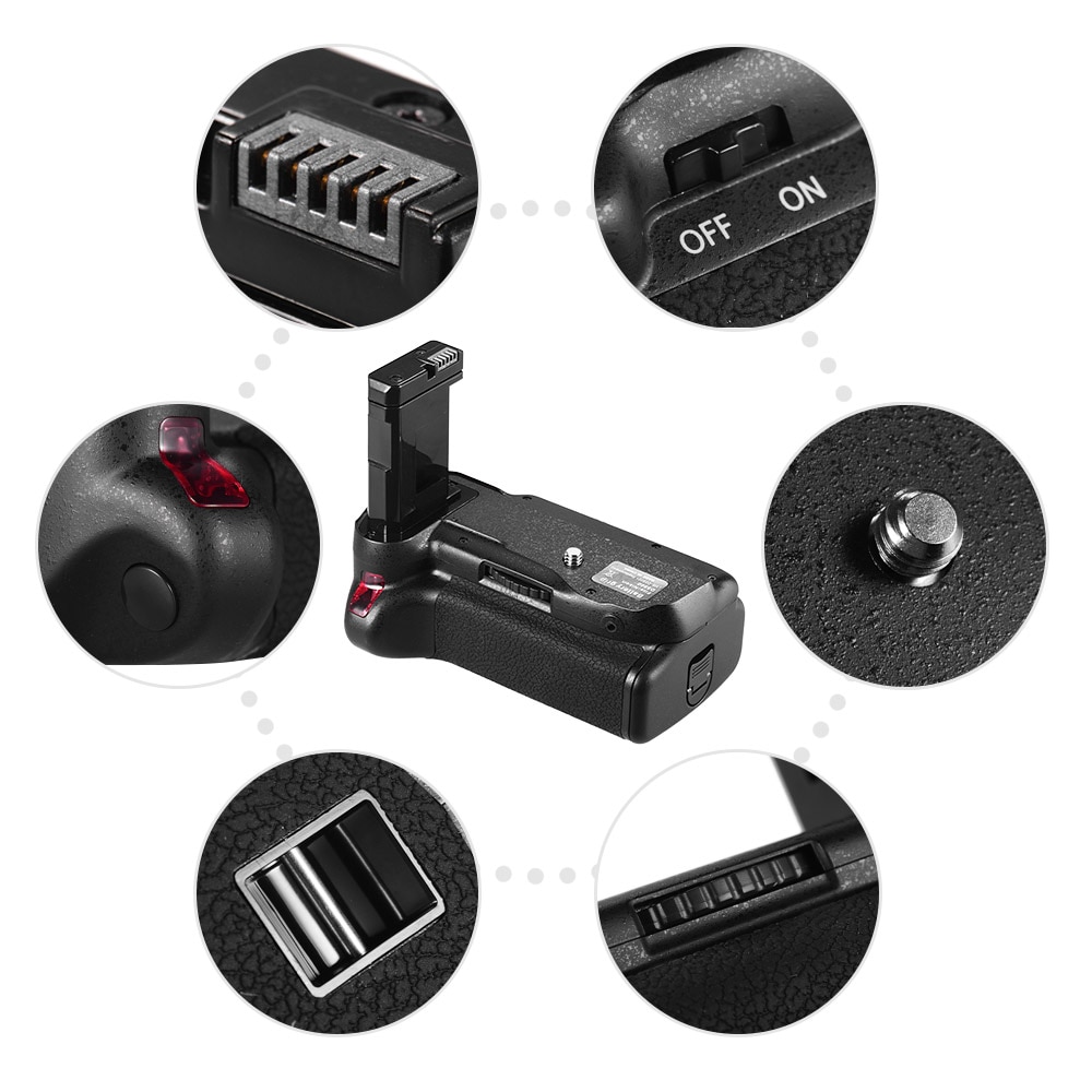 Support de prise en main de batterie verticale avec télécommande IR pour Nikon D5500 D5600 appareil photo reflex numérique EN-EL 14 alimenté par batterie