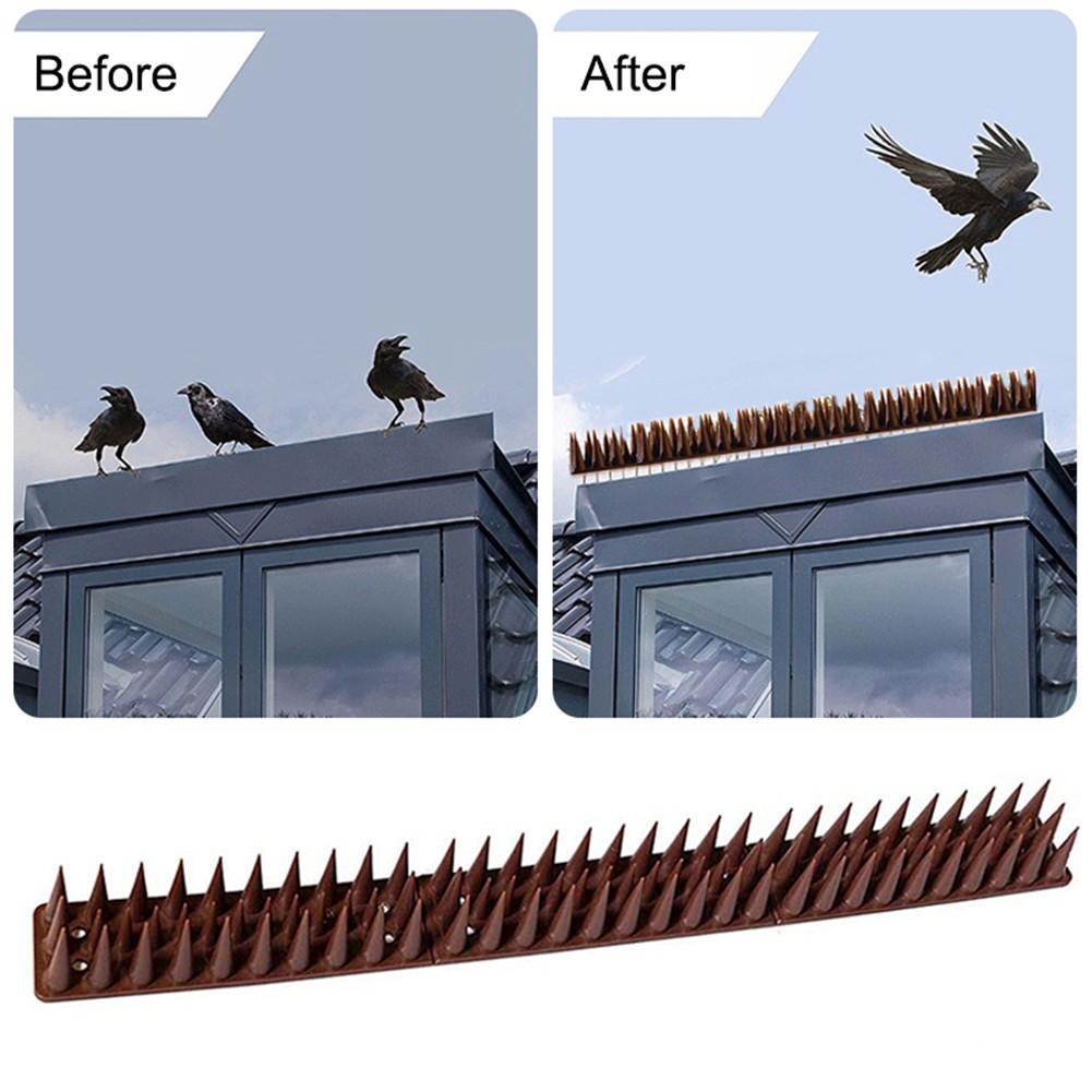 12 teile/paket Vogel Abschreckung Kunststoff Vogel Und Taube Spikes Katze Abschreckung Werkzeug Für draussen Garten Zaun Zauberstab Liefert