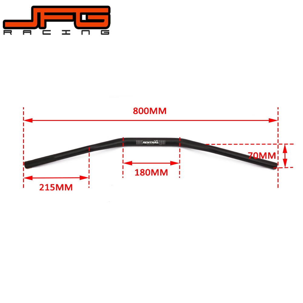 Renthal-manillar negro para barra gruesa, 28mm, para motocicleta KTM, EXC, SX, SXF, XCW, XCWF, MX, Motocross, Dirt Pit Bike, 250, 350, 450, 500, 525, 530