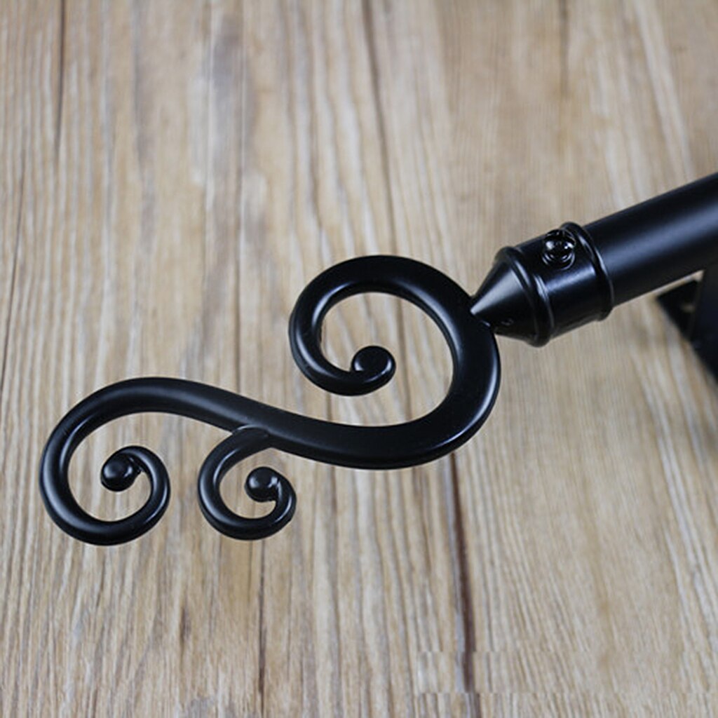 2x Assorted Decorative Window Curtain Pole End Drape Rod Finals Head with Inner Dia. 22mm