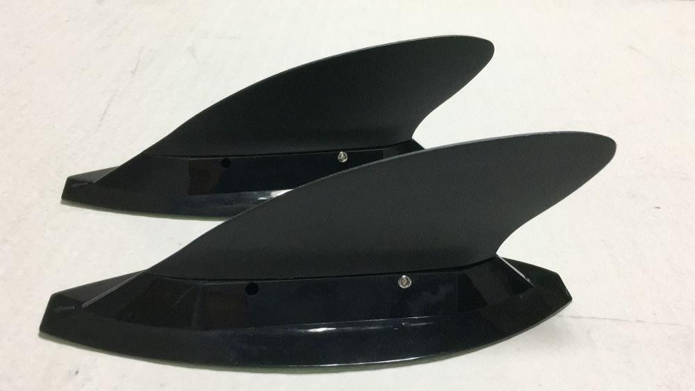 FCS Compatible soft flex side fin & removeable fin and side fin box for hardboards/inflatable boards, I sup boards: 2 sets 2 inch fin