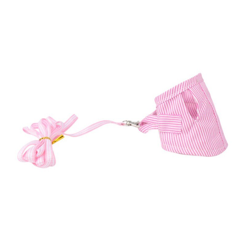 Small Pet Squirrel Guinea Pig Out Traction Rope Striped Harness Cute Small Animal Traction Rope, Length 180 CM: B / L