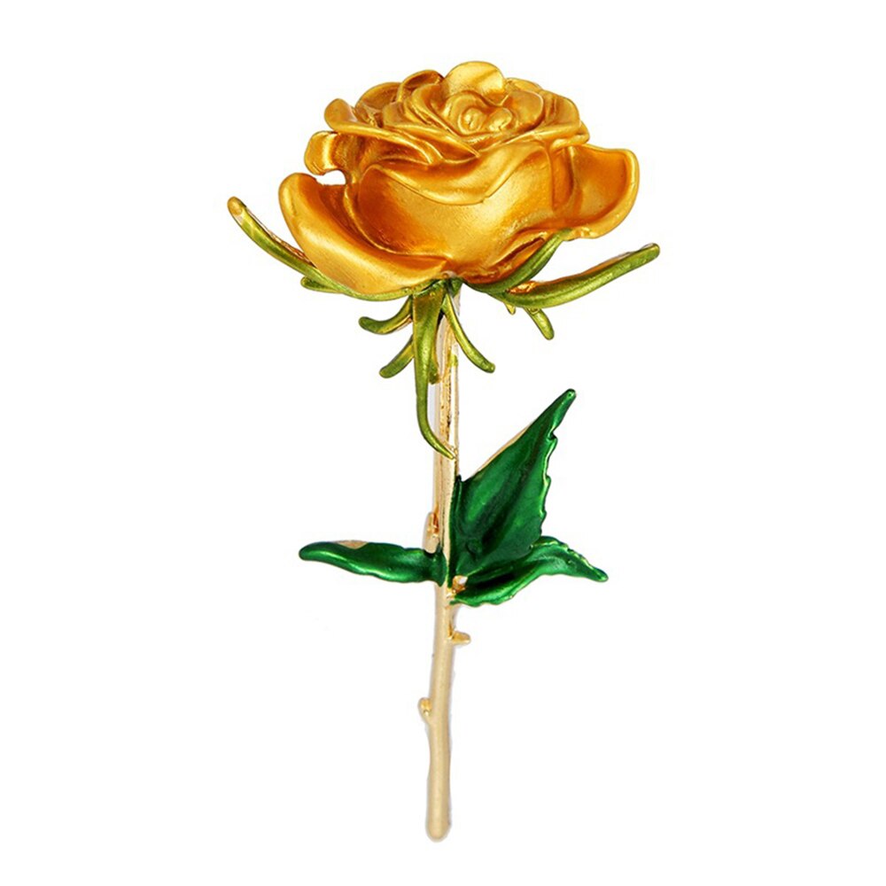 1Pcs Zonnebloem Emaille Broche Delicate Geel Paars Elegante Vrouwen Meisjes Strass Revers Pin Kleding Accessoires Sieraden: 9