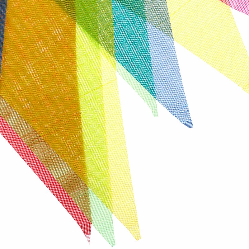 1 sæt 10m farverige bunting banner fest hænge trekanter snor flag festival indretning