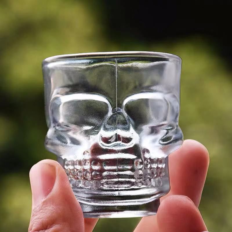 Hög praktisk nyhet glasskalle vinglas vin whiskyglas halloween dekoration