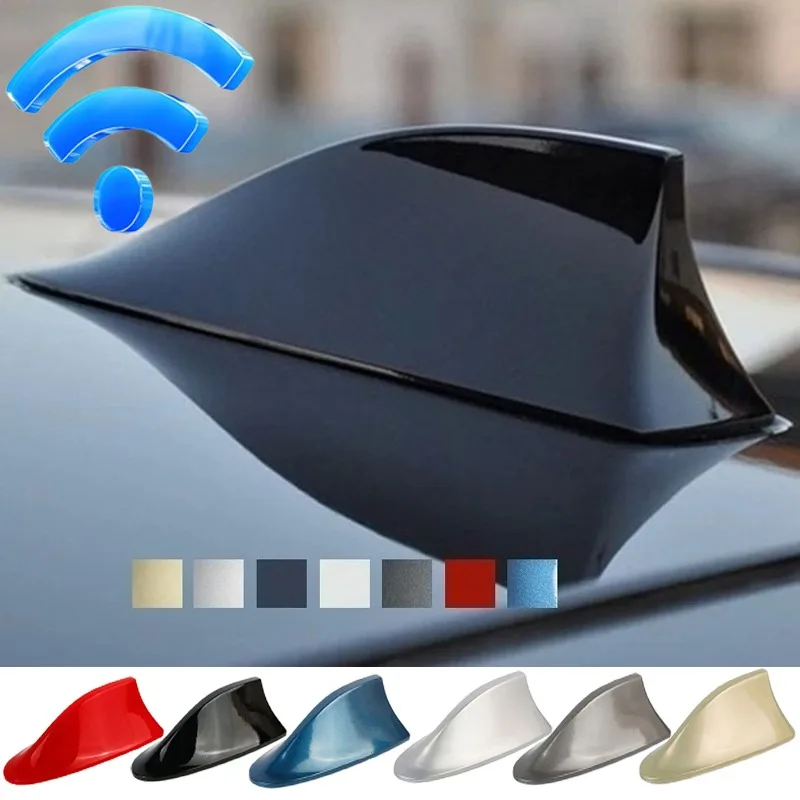 Car Radio Shark Fin Car Shark Antenna Radio FM Signal for All Automobiles Aerials Auto Exterior Styling Replacement Parts