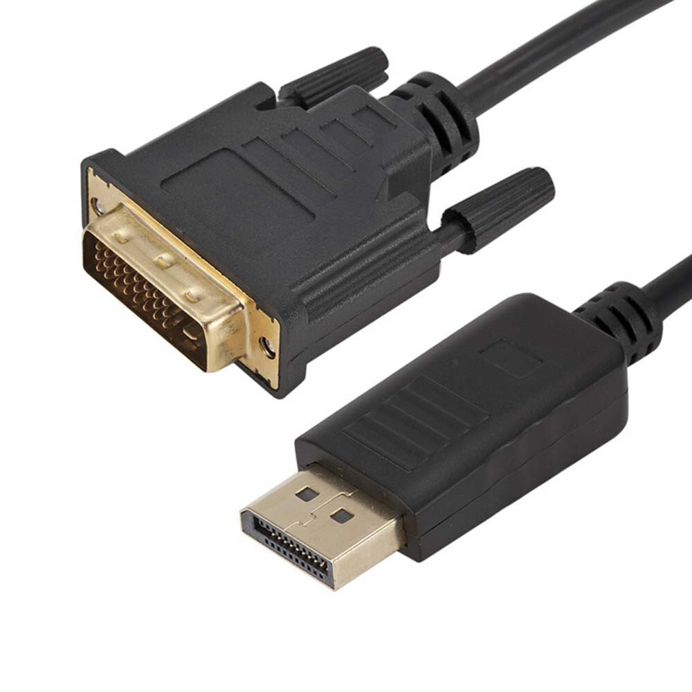 YuBeter DP Display-port Displayport to DVI 24+1Pin Converter Cable Male to Male 1.8M for HDTV PC Projector Monitor Display 1080p