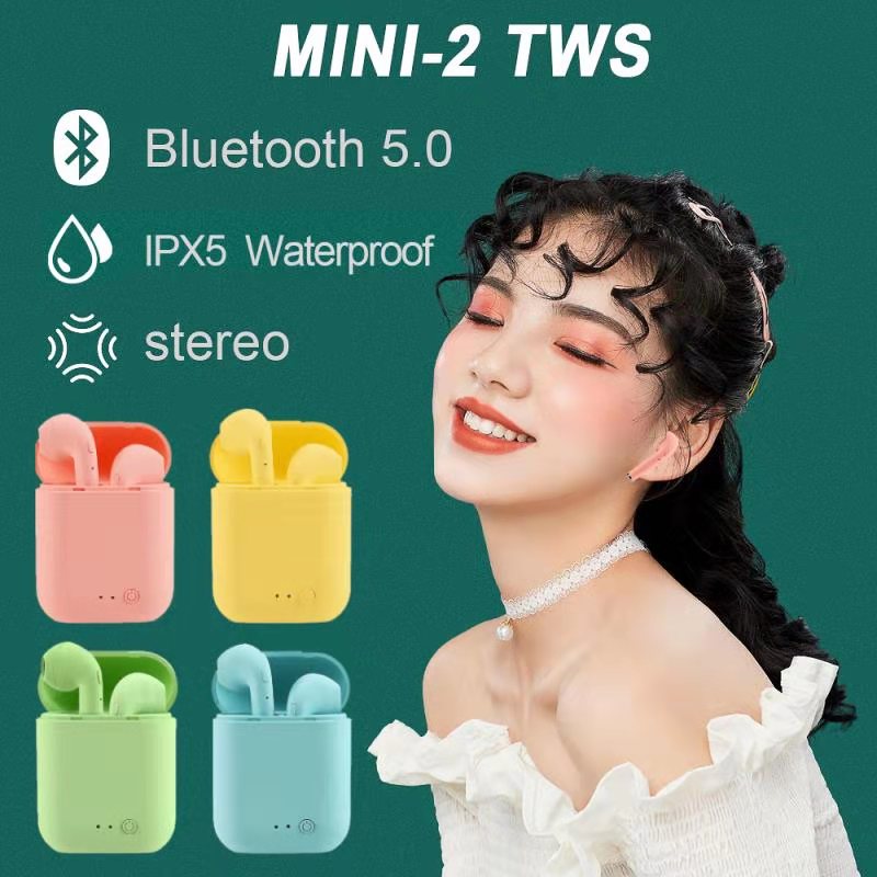 TWS Mini-2 Wireless Headphones Bluetooth 5.0 Earphone Gaming Headset Sport Earbuds Handsfree For Android iOS Xiaomi Smartphones