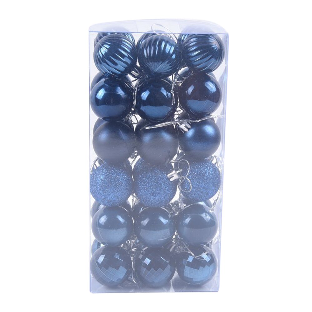 36 Pcs/Set Glitter Christmas Tree Ball Baubles Colorful Xmas Party Home Garden Christmas Decoration Supplies 17 Colors: Fluorescence Yellow