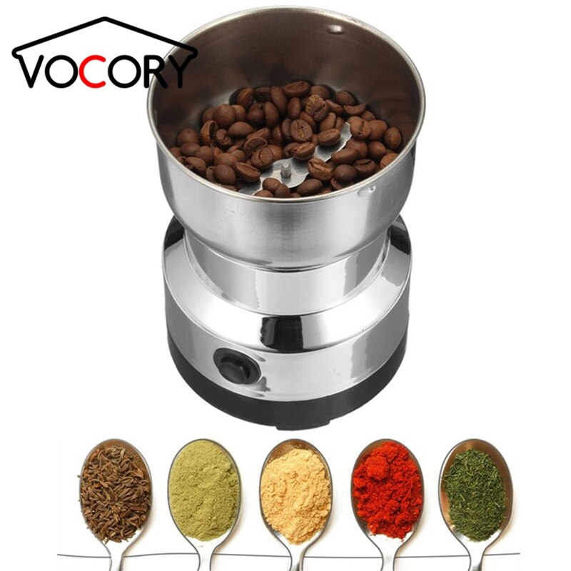 150W Rvs Elektrische Koffiemolen Multifunctionele Thuis Coffe Machine Koffieboon Moer Molen Blenders