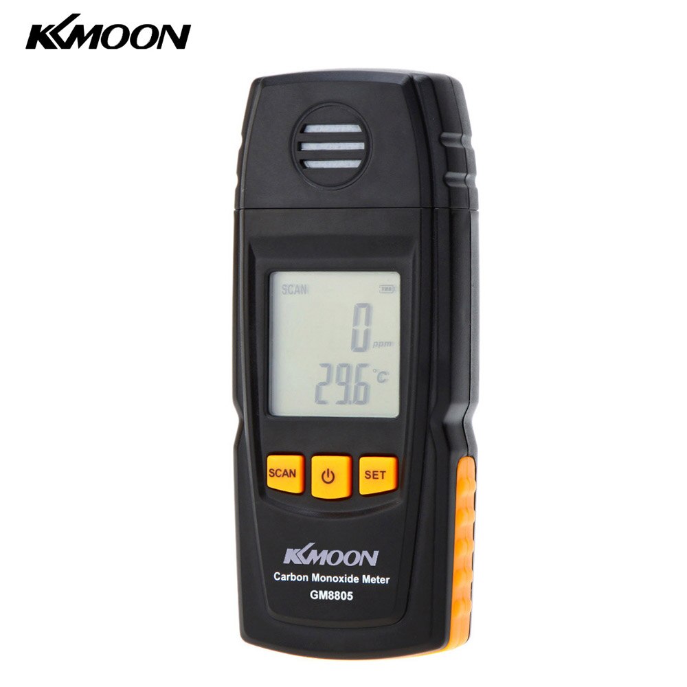 Kkmoon Handheld Koolmonoxide Meter Met Co Gas Tester Monitor Detector Gauge 0-1000ppm GM8805