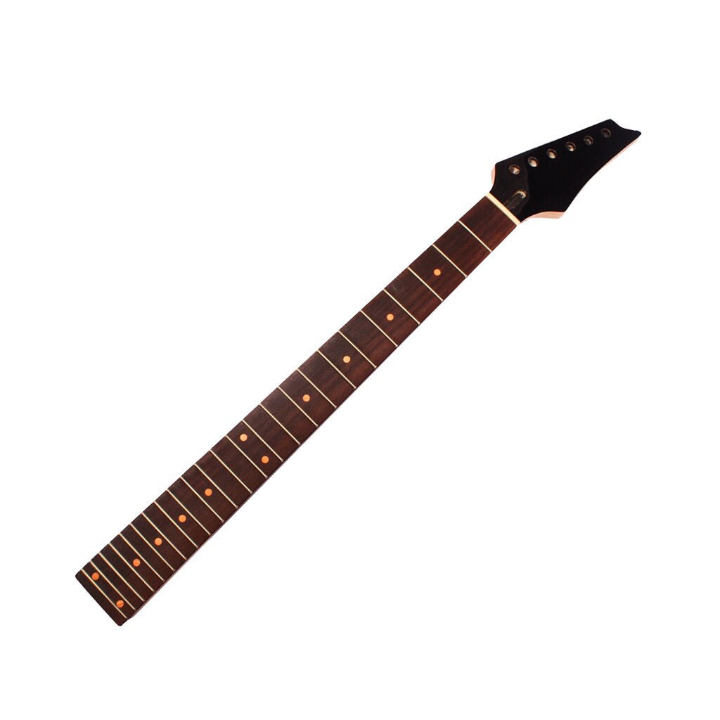 Guitarhals 24 bånd til udskiftning af elektrisk guitar højrehåndet sort hoved