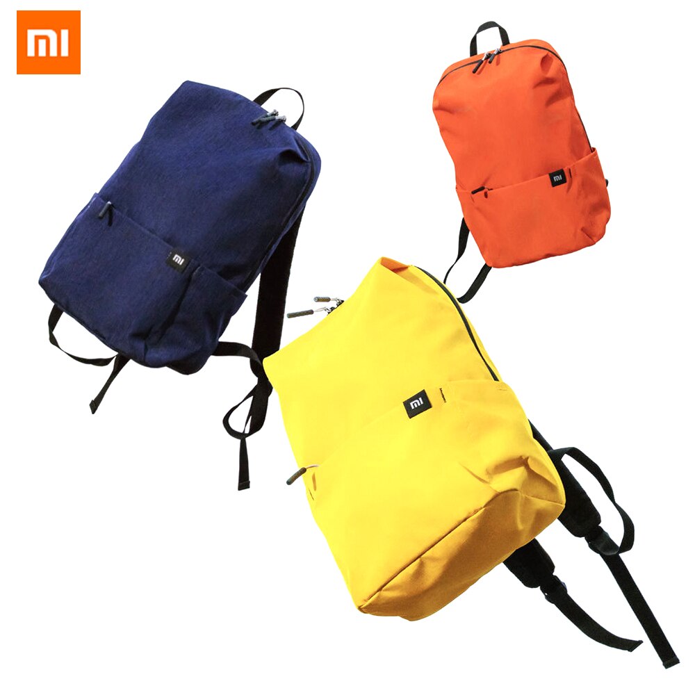 Neue Xiaomi bunte rucksack multi-funktion sport und städtischen freizeit vielseitige schulter tasche 10 farben 165g kleine wasserdichte tasche