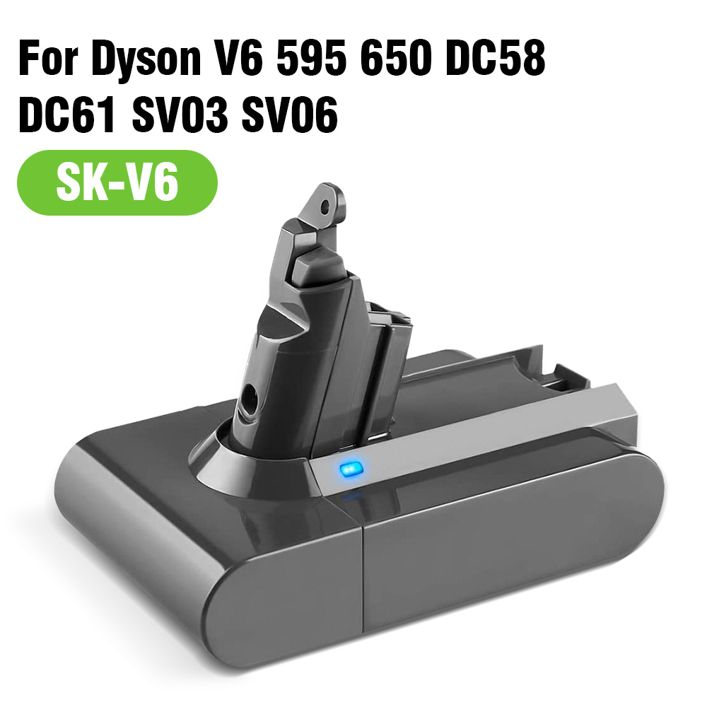 Skower 21.6v støvsuger batteri til dyson  v6 v7 v8 v10 erstatning bateria  dc58 dc62 sv03 sv07 sv09 v7 v8 v10 støvsuger: til dyson  v6