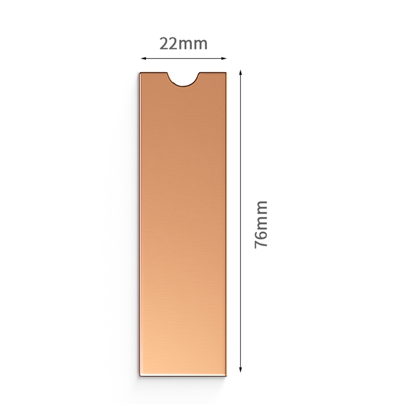 LDPCSJ M.2 NVME SSD Heastink avec Nano tampons thermiques dissipateur de chaleur en cuivre coussin thermique de refroidissement pour M2 2280 SSD dans l'ordinateur portable
