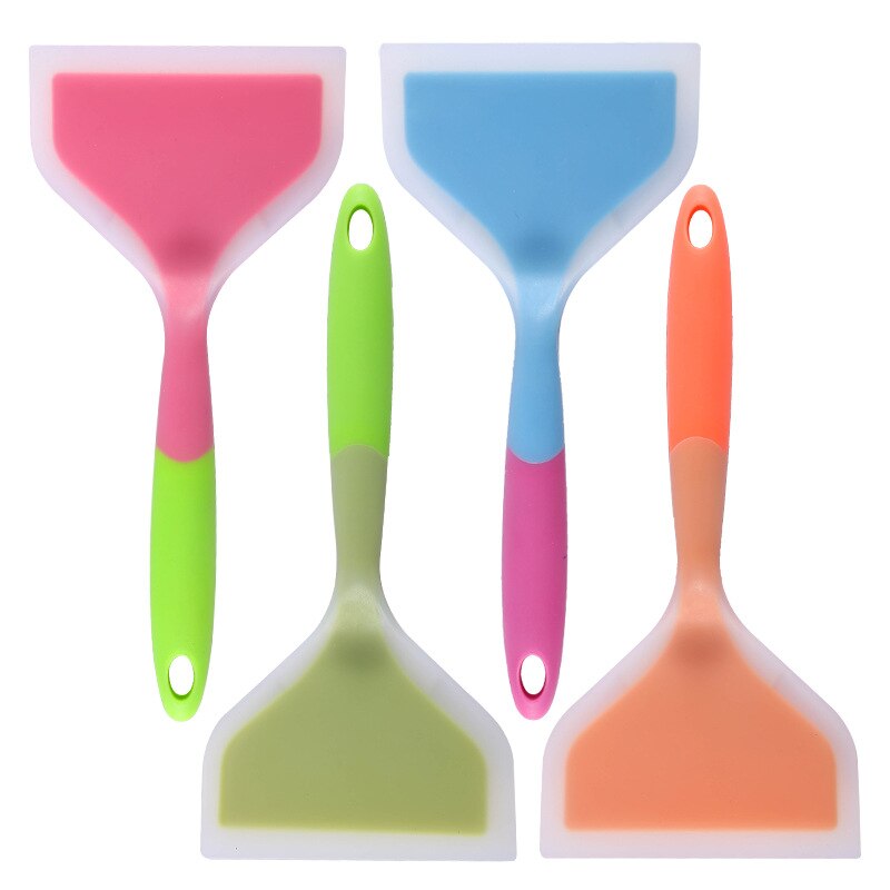 Kitchen Spatula Silicone Baking Pastry Tools Beef Meat Egg Scraper Wide Pizza Turners Ice Cream Scoop Home Cooking Utensils