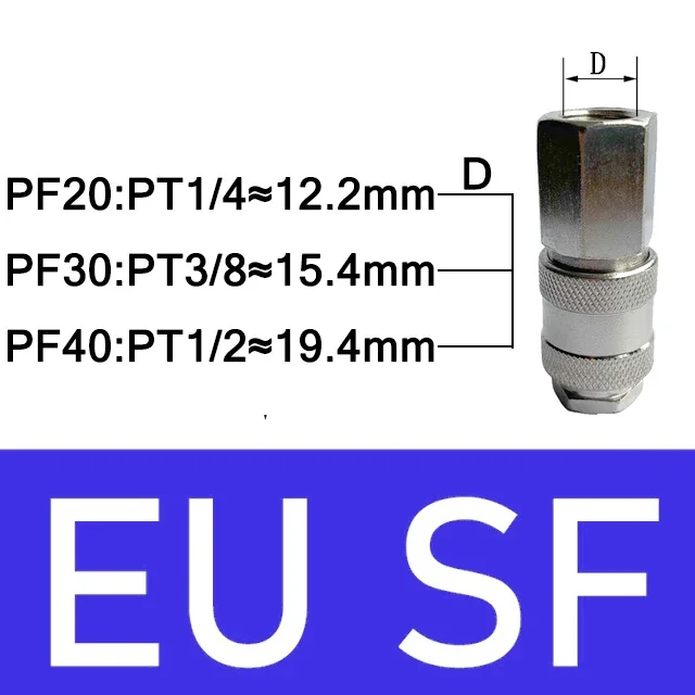 EU-Standard-Anschlüsse, pneumatische europäische Luftanschlüsse für Kompressor BSPT 1/4 1/2 Gewinde, Schnellkupplung, Einsteck-Schlauchanschluss: Grün / 1/2"