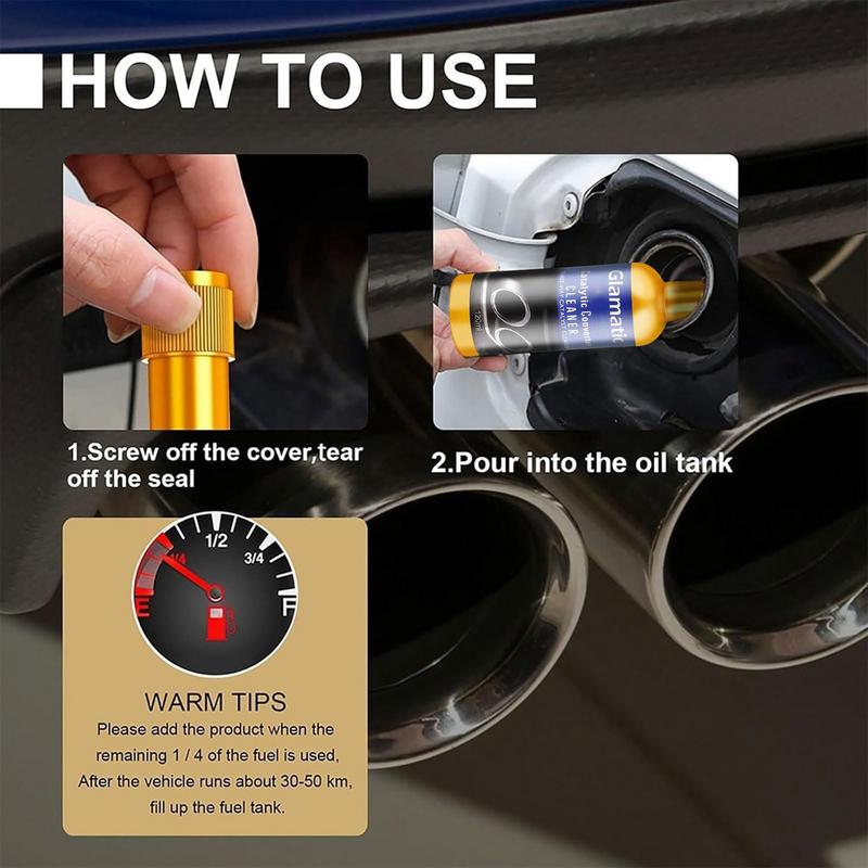 120ml Auto Katalytische Reiniger Olie Systeem Zuurstof Sensor Cleaner Katalytisch Systeem Koolstof Verwijdering Vloeistof voor Auto Suvs motorfiets