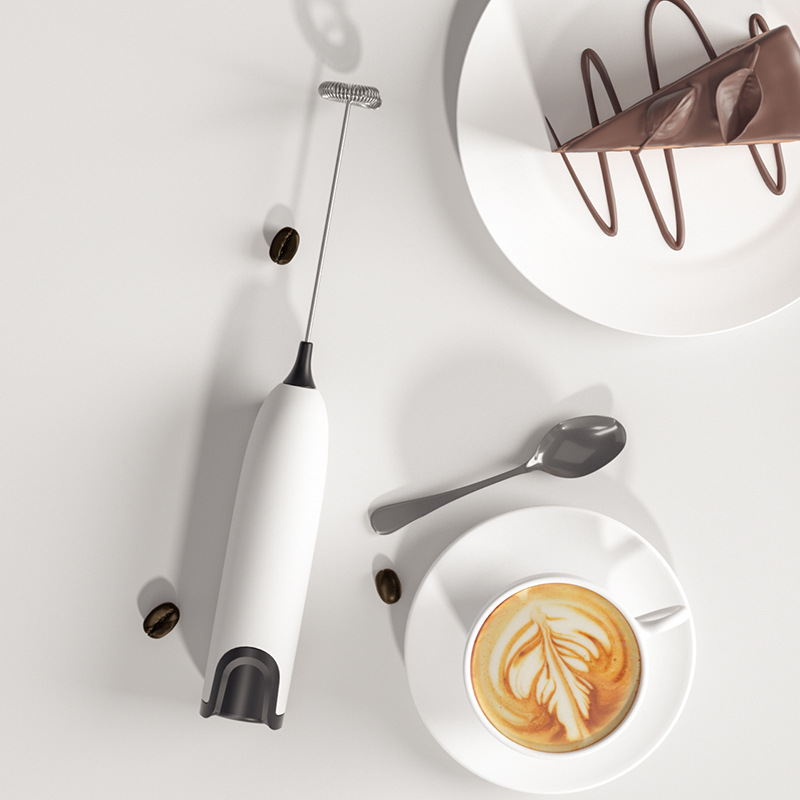 Mini-Milchaufschäumer, Handschaumbereiter für Lattees, Schneebesen, Kaffee, Cappuccino, Frappe, Matcha, heiße Schokolade, Schneebesen, Getränkemixer: Grün