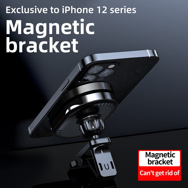 15w magnetische kabellose autoladegeräte qi-handyladegeräte mit lüftungsschlitzanschluss für iphone 12, 13 mini, pro max, magnetischer adsorptions-netzadapter