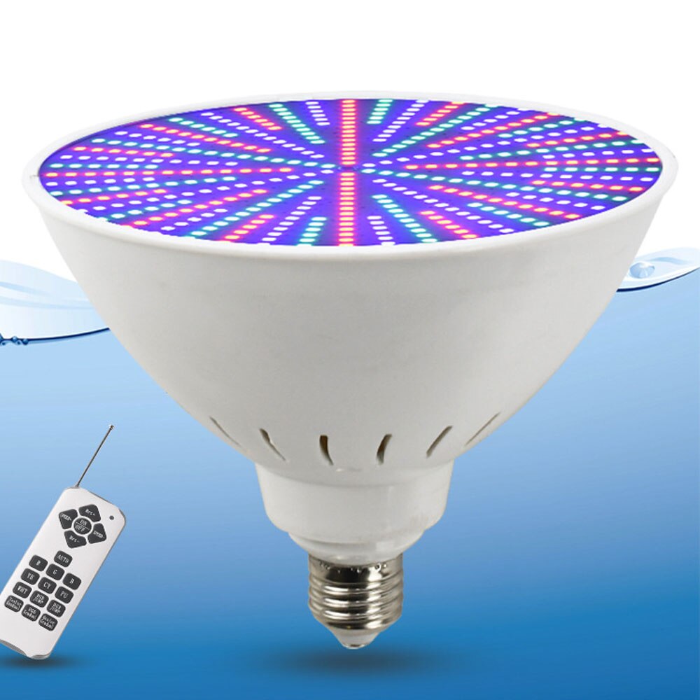 Universal Color Changing LED Swimming Pool Light Remote Control IP68 Underwater Spotlight E27 Bulb for Pentair Hayward Fixture