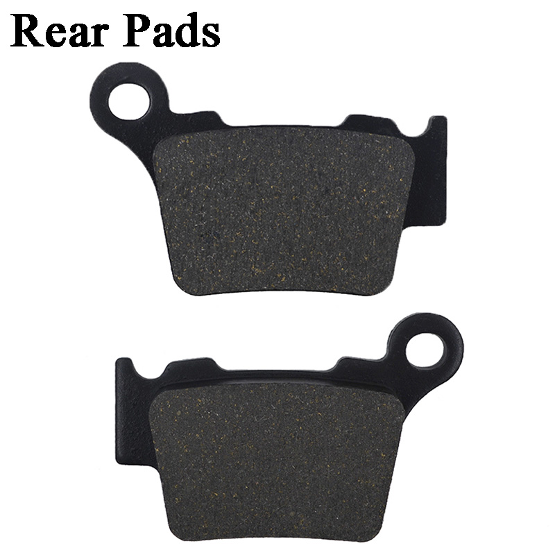 Delanteros y traseros de la motocicleta pastillas de freno para Husaberg TE 125 250 300 FE 250, 350, 390, 450, 501, 570 FX 450,: 1 pair Rear Pads