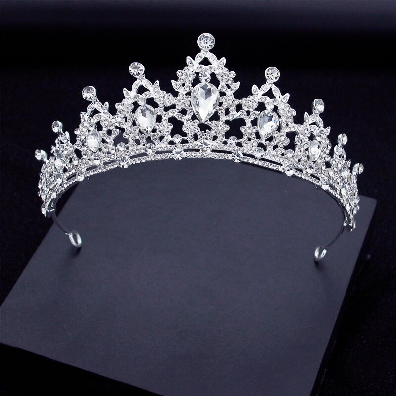 Koreaanse Mode Bruids Sieraden Sets Voor Vrouwen Bruid Tiara Kronen Oorbel Set Ketting Bruiloft Dubai Sieraden Sets Accessoires