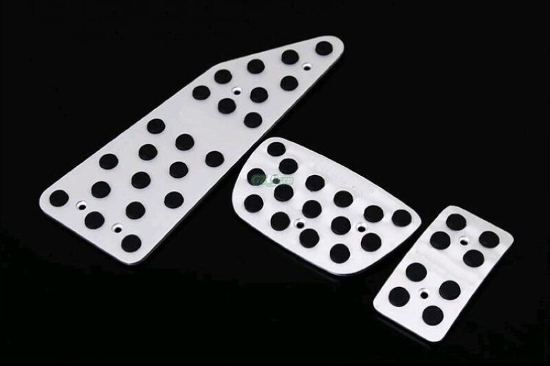 Biltilbehør aluminium ved automatgear speederbremse fodstøtte pedal pedaler pladepuder til toyota land cruiser 200