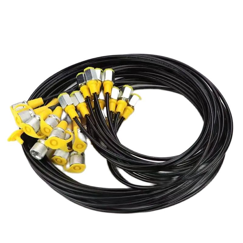 Excavator parts hydraulic system test tubing pressure gauge line high pressure pressure test hose 63Mpa pressure test connector