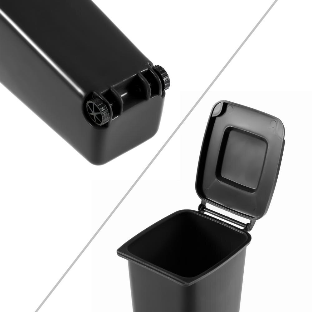 Recycle Plastic Mini Wheelie Bin Desk Tidy Office Desktop Stationery Organiser Pen Pencil Holder With Two Wheels