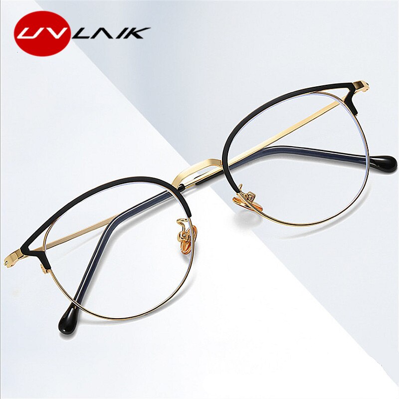UVLAIK Anti Blaues Licht Gläser Rahmen Katze Auge Brillen Rahmen Frauen Computer Schutz Brillen Optische Brille Myopie Rahmen