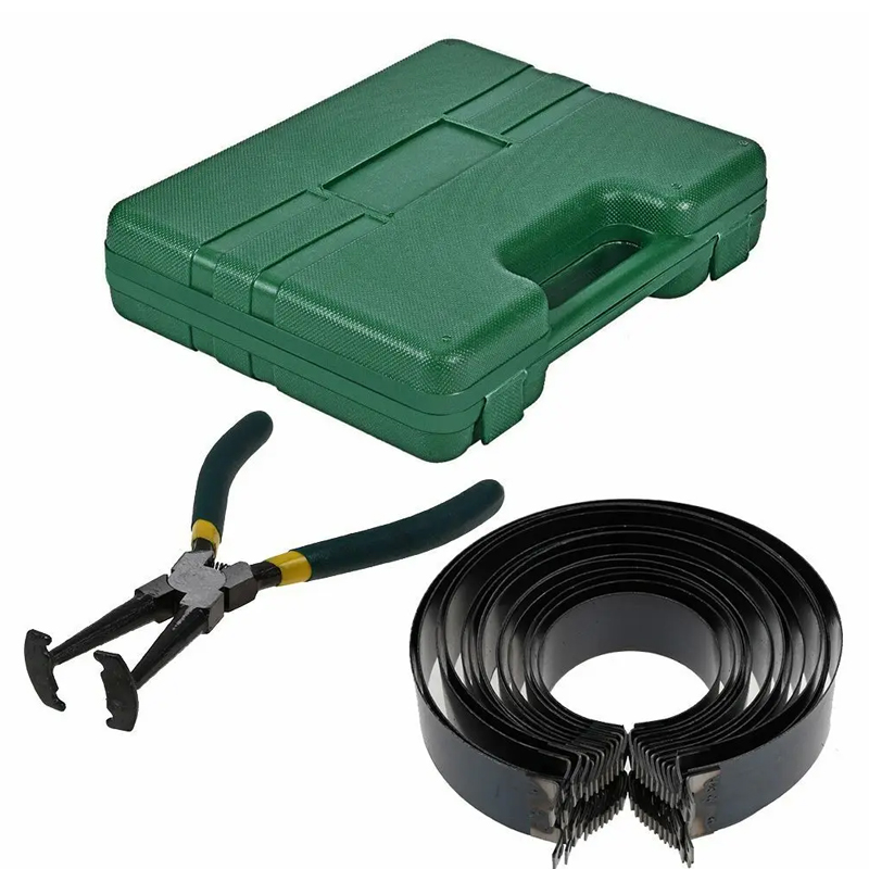 Piston Ring Compressor Cylinder Installer Tools Set with Ratchet Pliers 14 Band Tool Kit Car Engine Repair Equipment
