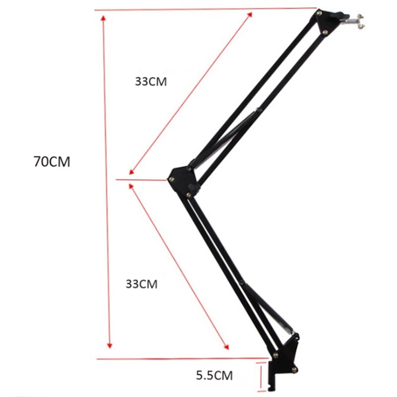 Microphone Bracket Cantilever Bracket Mobile Base Microphone Rocker Bracket Clip Accessories