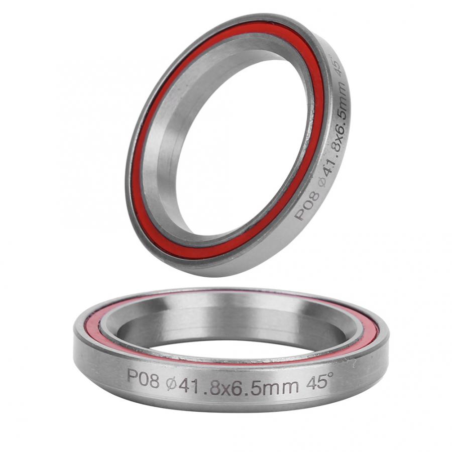 2PCS 41.8MM Bike Stem Headset Heavy Duty Mountain Bicycle Bike Double Sealed Bearing Headset Accessories